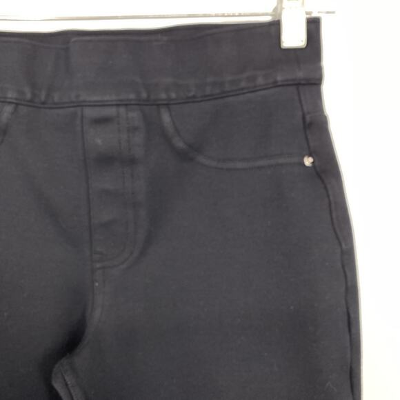 SPANX The Perfect Black Ponte Ankle Pants Size XS Skinny Back Pockets 20202R - Picture 5 of 12